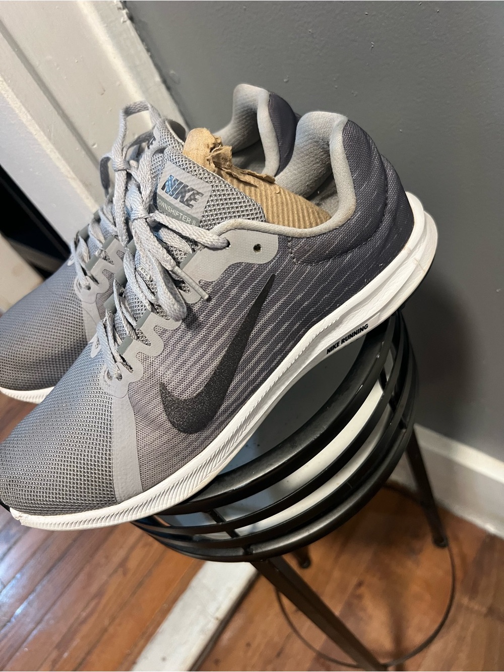 Nike Men’s Gray and Black Athletic Running Shoes